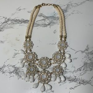 Banana Republic Rope Floral Necklace